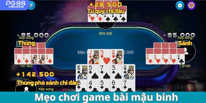 Những chiếc lược hiệu quả tại game bài mậu binh